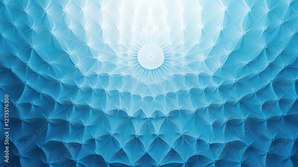 Poster abstract blue pattern dome structure design