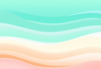 Pastel Abstract Waves Depicting Gentle Fluidity and Gradual Color Shifts