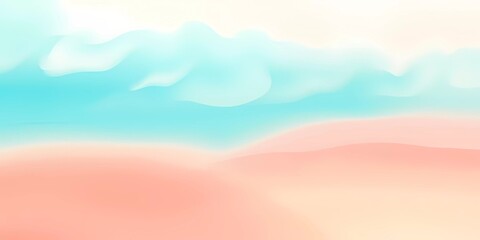 Obraz premium Pastel Abstract Waves Depicting Gentle Fluidity and Gradual Color Shifts