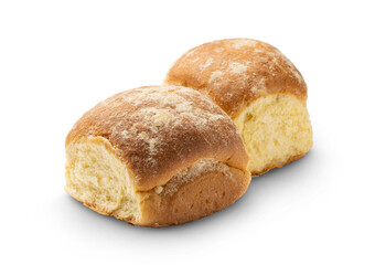 Sweet buns isolated on transparent background