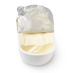 Processed cheese isolated on transparent background