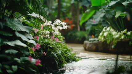 Inaugural ceremony for a new botanical garden. Featuring nature and conservation