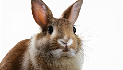 Fototapeta premium ふわふわの毛並みと可愛らしいウサギ