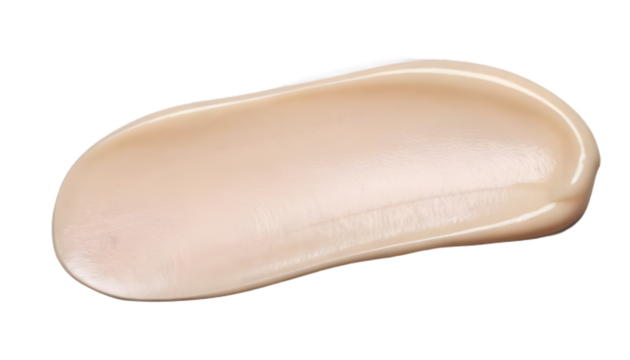 Beige cream swirl isolated on clear png background