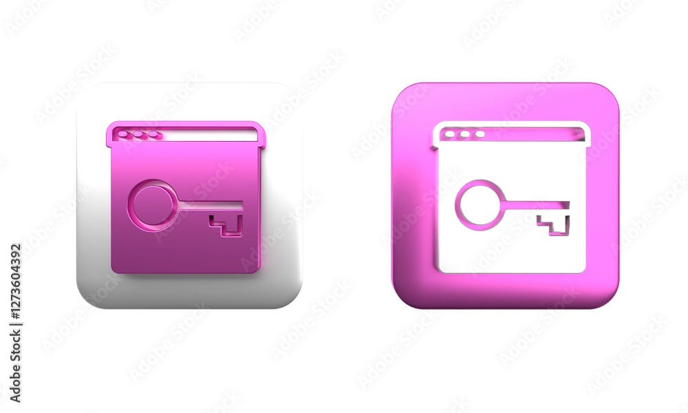 Poster colorful secure your site with https, ssl icon isolated on white background. internet communication 