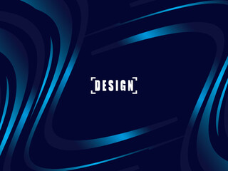 Digital technology futuristic blue background. Abstract futuristic wave lines background with blue light effect. Suitable for covers, posters, websites, brochures, flyers, banners, presentations, etc.