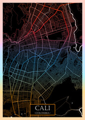 Cali City Street Map, modern city background, urban city, watercolor city art, abstract city, urban background, city landscape, city banner district, city house, business city view