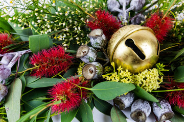 Native flower Christmas arrangement