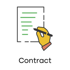 Contract – Signed Document Representing Legal and Business Agreements