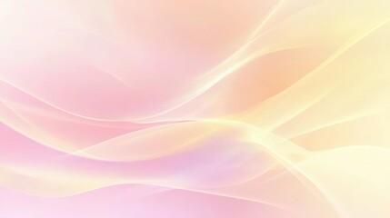 A smooth gradient pastel background blending soft pink and yellow hues. 
