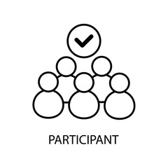 Icon a participant, isolated against a clean background.
