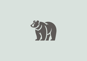 A strong bear logo symbolizing power, courage, and nature with a bold, rugged design.