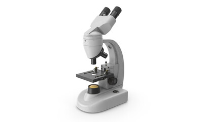 microscope isolated on white backdrop