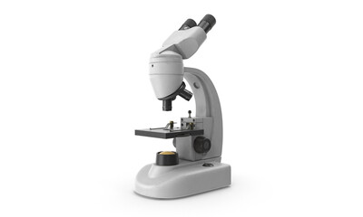 microscope isolated on white backdrop
