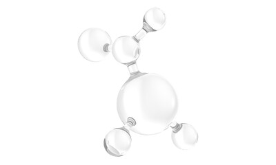 molecule model. Science concept. 3d rendering, conceptual image.