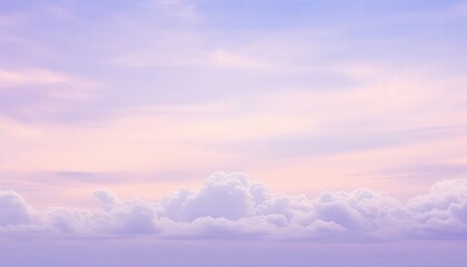 Fototapeta premium Sky view with soft clouds at sunset. Natural, ethereal background, dreamy, ideal for serene designs
