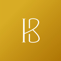 A modern and minimalist monogram logo that combines the letters 