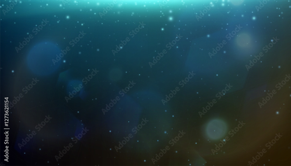 Poster glowing bokeh effect and shimmering highlights with bright particles, vibrant light effect isolated 