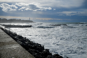L'océan Atlantique à Anglet.