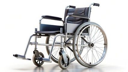 Fototapeta premium Wheelchair on White Background