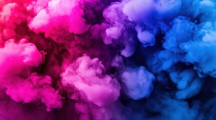 Fototapeta premium Colorful smoke swirls, abstract background, design element