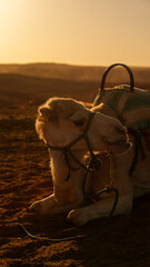 Camel in the sun of Morocco