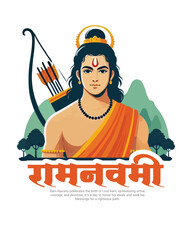 Shri Ram Navami Happy Ram Navami Social media Post template banner
