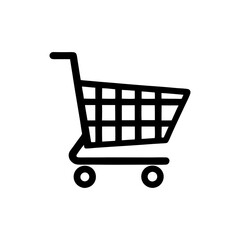 shopping cart  vector on white background