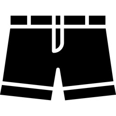 Baggy Knickers Icon – High-Quality Glyph Vector for Fashion & Apparel