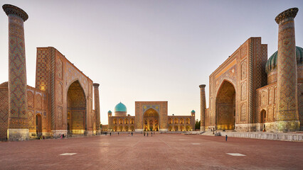 Three madrasahs at Registan square in Samarkand