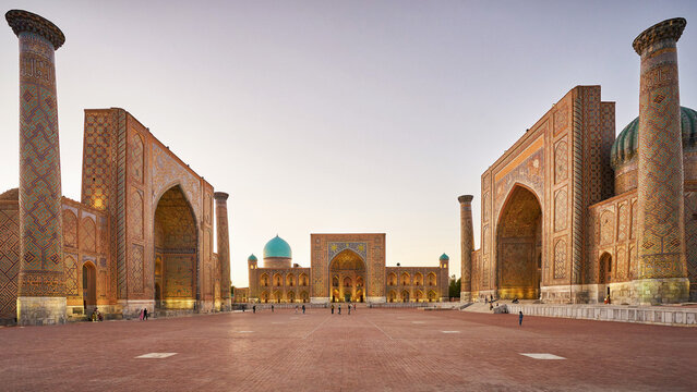Three madrasahs at Registan square in Samarkand