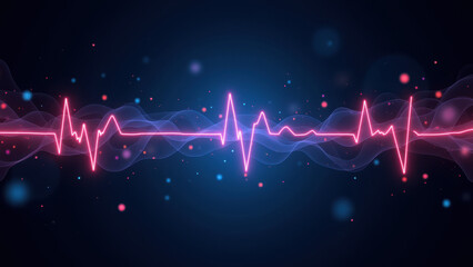 Vagus Nerve Stimulation with colorful heartbeat representation.