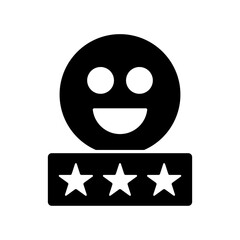 Icon a satisfaction, isolated against a clean background.
