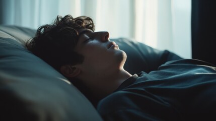 Withdrawal symptoms in a person lying on a couch, hand over eyes. Featuring emotional exhaustion and mental strain