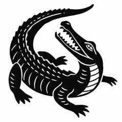 Kangaroo Silhouette Minimalist Vector Art on Solid White Background