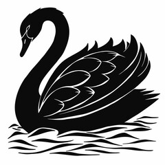 Kangaroo Silhouette Minimalist Vector Art on Solid White Background