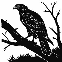 Kangaroo Silhouette Minimalist Vector Art on Solid White Background