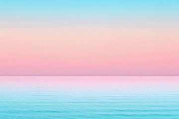 Obraz premium Mesmerizing Pastel Gradient Over Serene Ocean for Elegance in Branding and Design Purposes