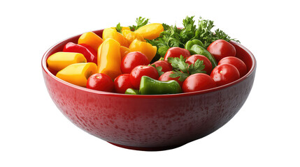 bowl of vegetables isolated on white transparent background PNG