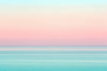 Fototapeta premium A serene pastel landscape blending gentle hues to evoke tranquility and inspire minimalist design.