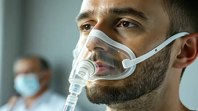 2_Patient Using Nebulizer Mask for Respiratory Treatment