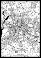 Berlin Germany Map, abstract city banner, colorful urban paint, abstract watercolor, downtown watercolor paint, business city panorama