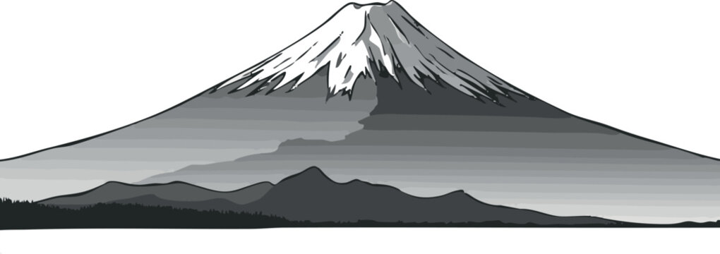 Beautiful mountain Fuji landmark of Japan