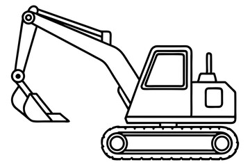 Minimalist Excavator Art