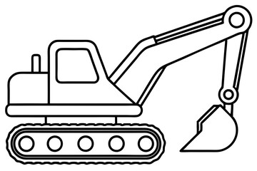 Minimalist Excavator Art