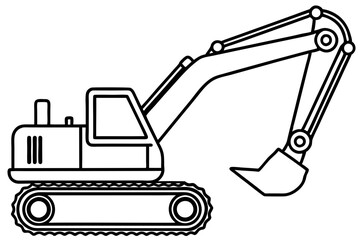 Minimalist Excavator Art