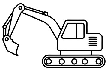Minimalist Excavator Art