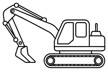 Minimalist Excavator Art