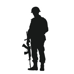 A powerful soldier silhouette, representing resilience, honor, and unwavering commitment to service