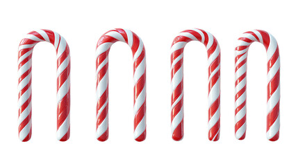 Fototapeta premium christmas candy cane isolated on white transparent background PNG